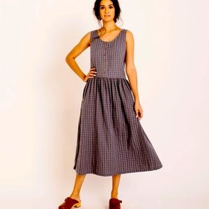 Ollie ella organic cotton button dress: